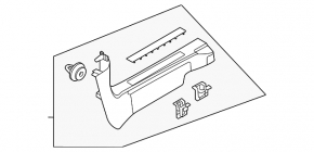 Front right door sill trim Ford Mustang Mach-E 21-26 black, scratches