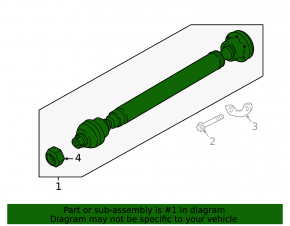 Front driveshaft for Land Rover Range Rover 13-21 3.0, 5.0