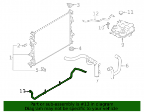Ford Escape MK4 2020 Hybrid Plug-In Inverter Cooling System Pipe