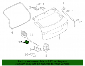 Internal tailgate closing button Jaguar F-Pace X761 17-