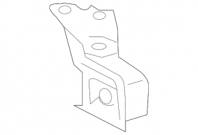 Rear left muffler bracket Infiniti Q50 14-20