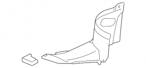 Front left fender liner for VW CC 13-17 rest.