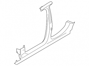 Body pillar central right BMW 5 F10 11-16 on the body