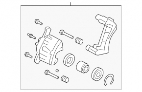 Front left caliper assembly for Lexus ES250 ES300h ES350 19-26