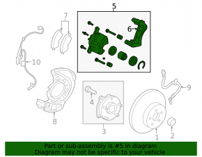 Front left caliper Toyota Rav4 19 - rusty