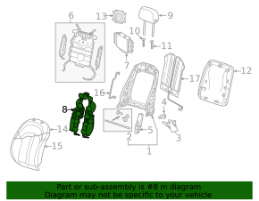 Audi A6 C8 19-25 driver's seat massage mat