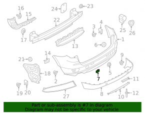 BMW X3 F25 15-17 Rear Bumper Tow Hook Cap Structure