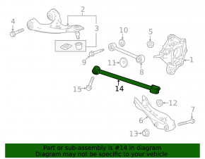Lower Rear Right Long Control Arm Acura MDX 14-20