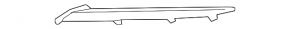 Left front bumper molding for Toyota Camry v70 18-24 SE/XSE