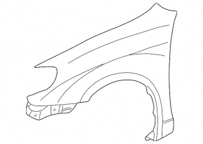 Front left wing Toyota Corolla 03-08