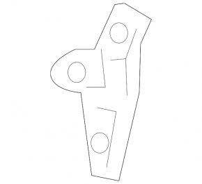 Left wing bracket Lexus IS 14-20