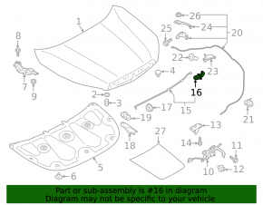 Subaru Forester 25-26 Hood Support Latch