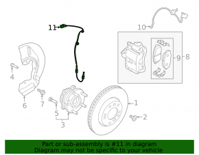 ABS sensor front left Hyundai Kona 18-23