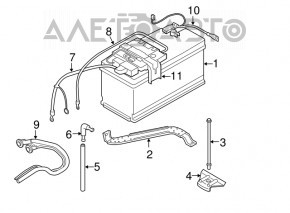Battery terminal negative BMW 335i e92 07-13