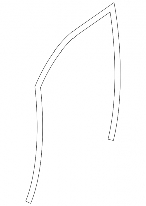 Front right window seal for Subaru Forester 14-16 SJ