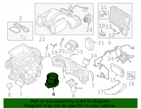 Motor heater fan BMW X7 G07 19-22
