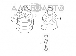 Coolant pump VW Jetta 11-16 USA TDI