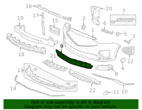 Acura MDX 22-24 Type S front bumper lower grille