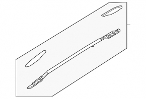 Longitudinal roof rail left Nissan Pathfinder 13-20 without plugs