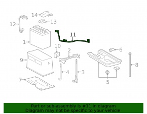 Negative terminal of battery Lexus GS300 GS350 06-11