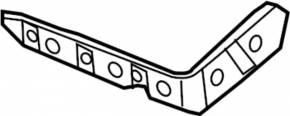 Left rear bumper mount for Infiniti M37 Q70 11-19