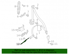 Seat belt tensioner front left Audi Q3 8U 15-18