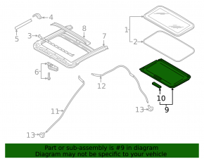 Sunroof Curtain Nissan Rogue Sport 17-19