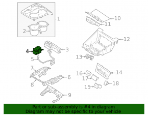 Hyundai Tucson 22-26 silver parking button