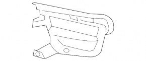 Front bumper grille left Porsche Macan 19-21 black