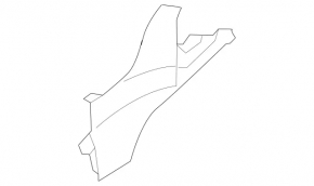 Front panel trim left Mercedes GLC 16-19 chrome