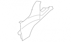 Front panel trim left Mercedes GLC 16-19 chrome