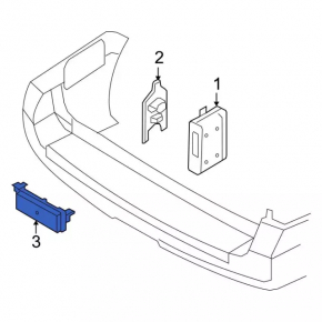 Parking sensors rear Ford Fusion mk5 13-16 without ring ABAKUS