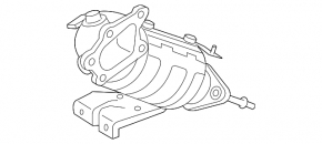 Exhaust line middle part with catalytic converter Mazda CX-7 06-09