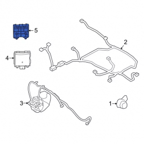 BSM Blind Spot Sensor Bracket Left Ford Bronco Sport 21-25
