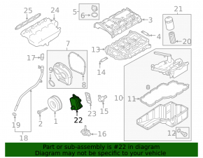 VW Tiguan 18-24 Engine Oil Cooler