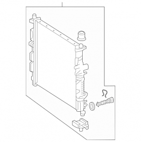Radiator cooling water Mercedes X164 GL W164 ML W251 R