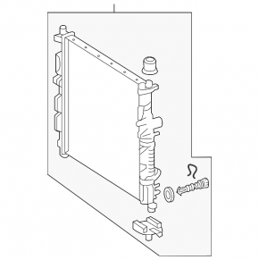 Radiator cooling water Mercedes X164 GL W164 ML W251 R