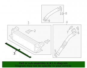 Intercooler Seal BMW 5 F10 12-16 2.0T