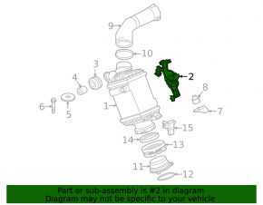 Fuel Evaporative Ventilation Valve Bracket Right BMW 5 G30 18-19 4.4T
