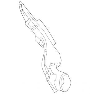 Honda Accord 16-17 hybrid VVB cooling duct, from the deflector