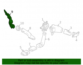 Honda Accord 16-17 hybrid VVB cooling duct, from the deflector