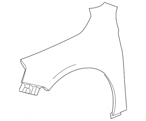 Front right wing Chevrolet Impala 14-20