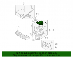 Air filter housing upper part Hyundai Elantra 21- 2.0