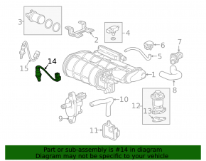 Lambda probe front second Acura MDX 14-20