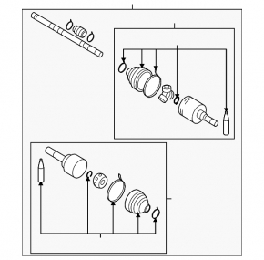 Drive axle shaft front right Nissan Versa 1.8 10-12