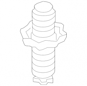 VW Tiguan 18-24 spare wheel mounting nut, type 2, thread broken