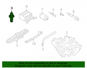 VW Tiguan 18-24 spare wheel mounting nut, type 2, thread broken