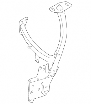 Front right fender bracket for Audi A8 10-18 pre-restoration, large