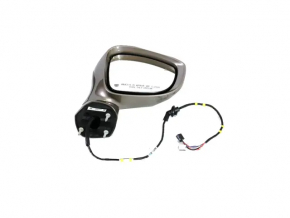 Right side mirror assembly, Chrysler Pacifica 17-20, heated, black, BSM, 7 pins
