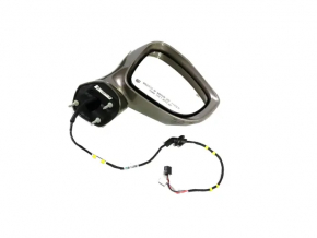 Right side mirror assembly, Chrysler Pacifica 17-20, heated, black, BSM, 7 pins